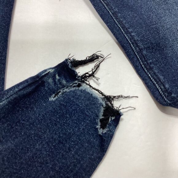 Old Navy Rockstar Super Skinny Mid Rise Raw Hem NWT Jeans Size 0 - Picture 4 of 13